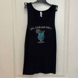 Black tank top